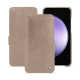 Samsung Galaxy S23 FE leather case - Taupe vintage ( Pantone #bda790 ) 