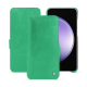 Custodia in pelle Samsung Galaxy S23 FE - Menthe vintage ( Pantone #37b375 ) 