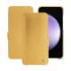 Samsung Galaxy S23 FE leather case - Or Maïa ( Pantone 871C ) 