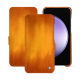 Samsung Galaxy S23 FE leather case - Orange Patine
