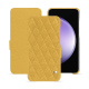 Lederschutzhülle Samsung Galaxy S23 FE - Mimosa - Couture ( Pantone #b39437 ) 