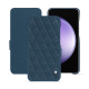 Capa em pele Samsung Galaxy S23 FE - Indigo - Couture ( Pantone #1f4565 ) 