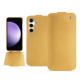 Samsung Galaxy S23 FE leather case - Or Maïa ( Pantone 871C ) 