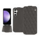 Samsung Galaxy S23 FE leather case - Anthracite - Couture ( Pantone #41403c ) 