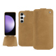 Samsung Galaxy S23 FE leather case - Sable vintage ( Pantone #9b7340 ) 
