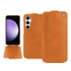 Funda de piel Samsung Galaxy S23 FE - Mandarine vintage ( Pantone #d47231 ) 