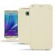 Capa em pele Samsung SM-N920 Galaxy Note 5 - Blanc escumo