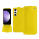 Custodia in pelle Samsung Galaxy S23 FE - Jaune fluo ( Pantone #c9ff57 ) 
