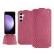 硬质真皮保护套 SSamsung Galaxy S23 FE - Serpent ciclamino ( Pantone #9E4C6E ) 