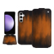 Lederschutzhülle Samsung Galaxy S23 FE - Marron Patine