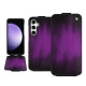 Samsung Galaxy S23 FE leather case - Violet Patine