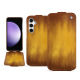 Housse cuir Samsung Galaxy S23 FE - Doré Patine