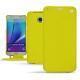 Housse cuir Samsung SM-N920 Galaxy Note 5 - Jaune fluo
