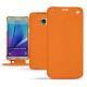 Custodia in pelle Samsung SM-N920 Galaxy Note 5 - Orange fluo