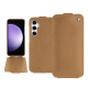 Funda de piel Samsung Galaxy S23 FE - Beige Veggie ( Pantone #dab9a1 ) 