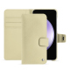 Capa em pele Samsung Galaxy S23 FE - Beige ( Nappa - Pantone #ceb888 ) 