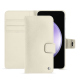 Samsung Galaxy S23 FE leather case - Blanc ( Nappa / White ) 