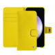 Capa em pele Samsung Galaxy S23 FE - Jaune fluo ( Pantone #c9ff57 ) 