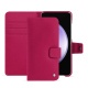 Capa em pele Samsung Galaxy S23 FE - Rose fluo ( Pantone #ff16b4 ) 