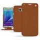 Funda de piel Samsung SM-N920 Galaxy Note 5  - Marron ( Nappa - Pantone 1615C ) 