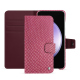 Capa em pele Samsung Galaxy S23 FE - Serpent ciclamino ( Pantone #9E4C6E ) 