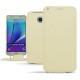 Lederschutzhülle Samsung SM-N920 Galaxy Note 5 - Ivoire ( Sleek P C12 - White ) 