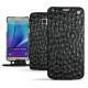 Funda de piel Samsung SM-N920 Galaxy Note 5  - Autruche nero