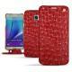 Capa em pele Samsung SM-N920 Galaxy Note 5 - Autruche ciliegia