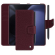 Samsung Galaxy Z Fold5 leather wallet case - Lie de vin ( Pantone #412234 ) 