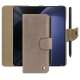 Samsung Galaxy Z Fold5 leather wallet case - Taupe vintage ( Pantone #bda790 ) 