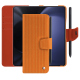 Étui portefeuille cuir Samsung Galaxy Z Fold5 - Abaca arancio ( Pantone #d77540 )