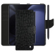 Étui portefeuille cuir Samsung Galaxy Z Fold5 - Autruche nero ( Noir / Black) 