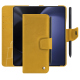 Lederschutzhülle Samsung Galaxy Z Fold5 - Jaune soulèu ( Pantone #F3B934 )