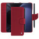 Capa de couro para carteira Samsung Galaxy Z Fold5 - Rouge passion ( Pantone #a6192e ) 