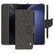 Capa de couro para carteira Samsung Galaxy Z Fold5 - Anthracite - Couture ( Pantone #41403c ) 