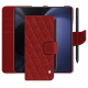 Capa de couro para carteira Samsung Galaxy Z Fold5 - Tomate - Couture ( Pantone #a61715 )