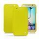 Lederschutzhülle Samsung SM-G920A Galaxy S6 - Jaune fluo