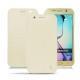 Samsung SM-G920A Galaxy S6 leather case - Blanc (  Nappa - White ) 