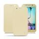 Housse cuir Samsung SM-G920A Galaxy S6 - Beige ( Nappa - Pantone 7502C ) 