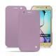 Housse cuir Samsung SM-G920A Galaxy S6 - Lilas ( Nappa - Pantone 2645U ) 