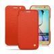 Samsung SM-G920A Galaxy S6 leather case - Papaye ( Pantone 180C ) 