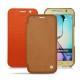 Funda de piel Samsung SM-G920A Galaxy S6 - Mandarine vintage ( Pantone 165C ) 