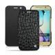 Custodia in pelle Samsung SM-G920A Galaxy S6 - Autruche nero