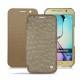 Capa em pele Samsung SM-G920A Galaxy S6 - Autruche desert