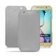 Custodia in pelle Samsung SM-G920A Galaxy S6 - Gris ( Nappa - Pantone W428C ) 