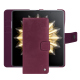 Capa de couro para carteira Honor Magic V2 - Prune vintage ( Pantone #612434 ) 