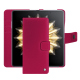 Honor Magic V2 leather wallet case - Rose fluo ( Pantone #ff16b4 ) 