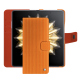 Funda de piel para cartera Honor Magic V2 - Abaca arancio ( Pantone #d77540 )