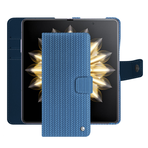 Étui portefeuille Honor Magic V2 en Cuir | Protection PremiumAbaca ishia ( Pantone #395775 ) 