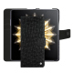 Capa de couro para carteira Honor Magic V2 - Autruche nero ( Noir / Black) 